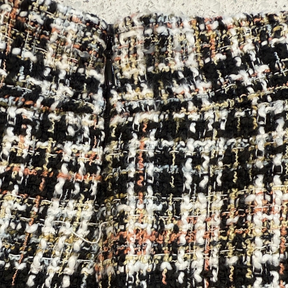 LOFT Multicolor Plaid A-Line Skirt - Picture 5 of 7